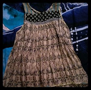 Patrons of Peace Sleeveless Floral Print Blouse